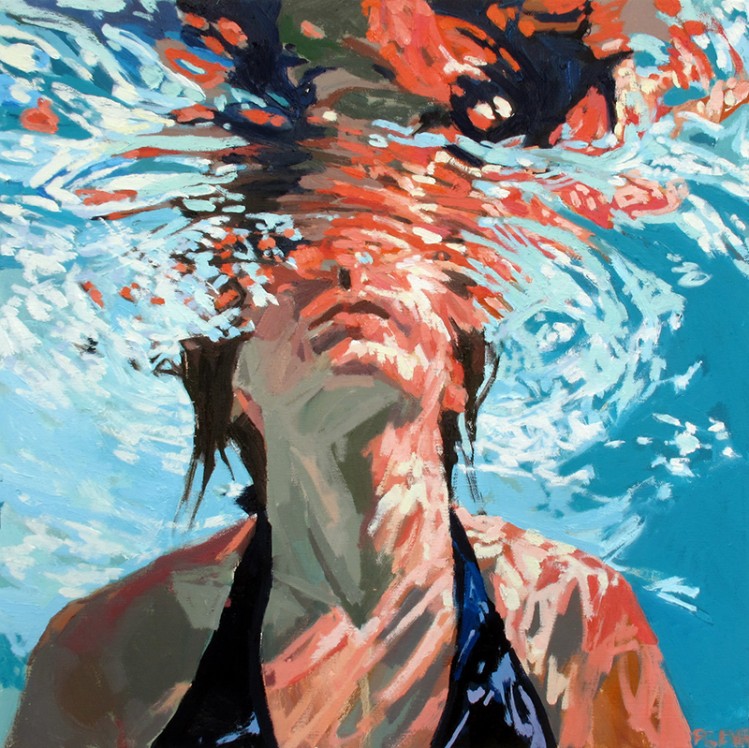 [Todays Art] 油絵での見事な水中肖像!!