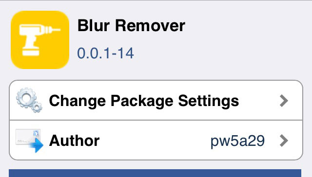 Blur Remover パスコード入力画面やフォルダなどの背景ぼかしを薄くするTweak!!