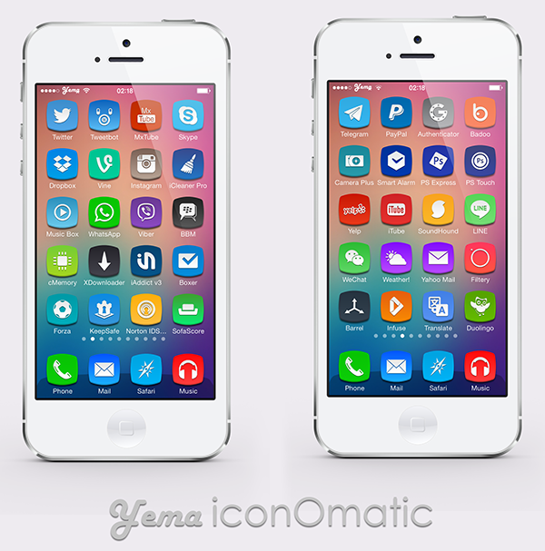 [Theme] iPhone新作テーマ5種!! Collision Soft・Arobis・Prolix7・Yema・Dymond iOS 7