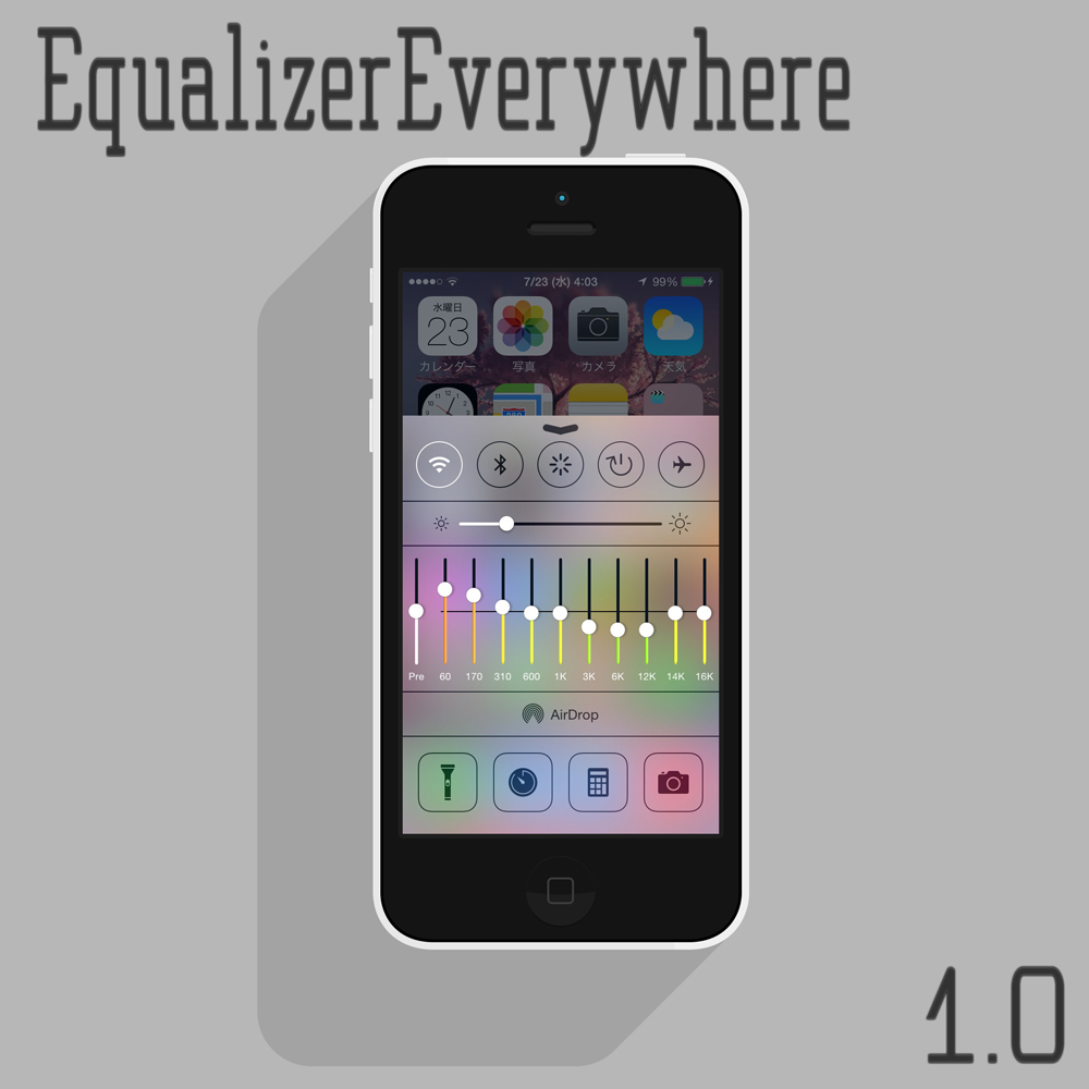 EqualizerEverywhere あらゆるメディアに対応できるイコライザーアプリ!!
