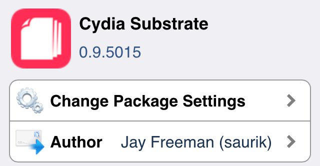 Cydia Substrate 0.9.5015がリリースされる。0.9.5014で残った問題を修正