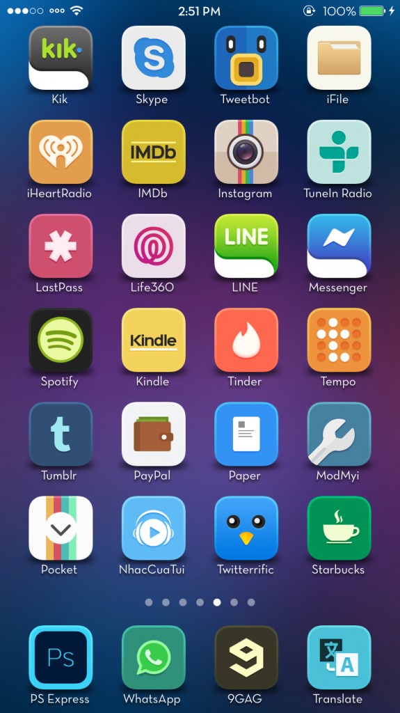 [Theme] iOS 8対応 新作テーマ6種!! Harmony, Laris, Volo8,他3種（Winterboard）