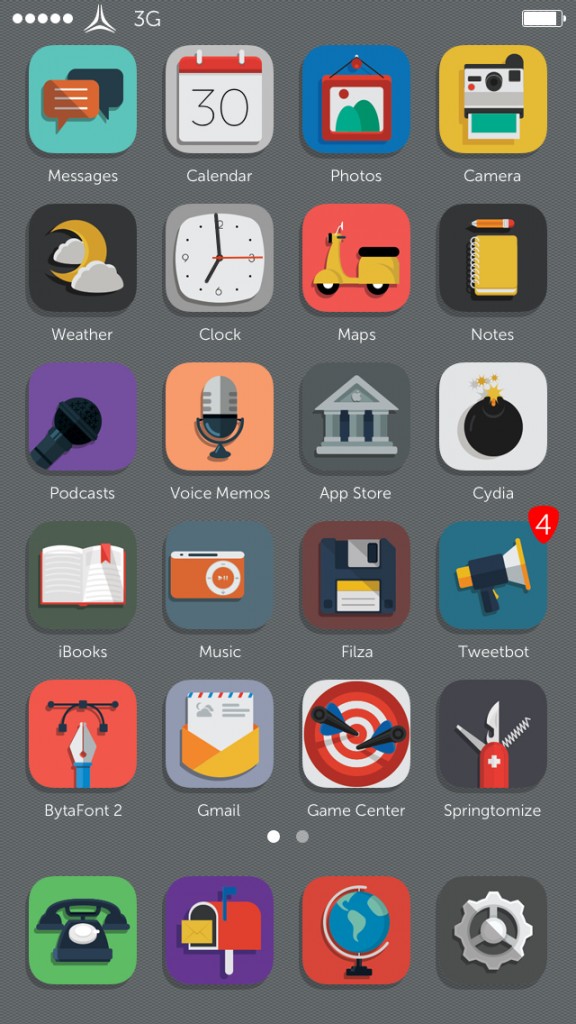 [Theme] iOS 8対応 新作テーマ12種!! Afresco, Gauzy, Metropolitan,他9種（Winterboard）